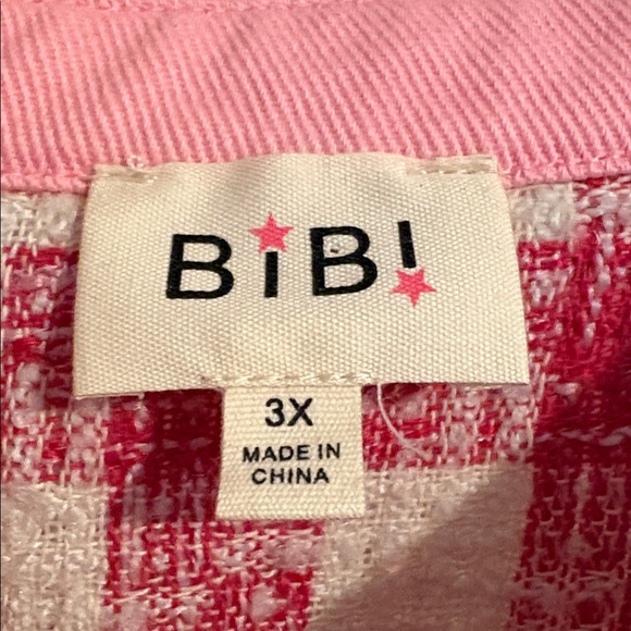 BiBi Pink Plaid SWEET PERSPECTIVE COLOR BLOCK JACKET - Picture 5 of 9